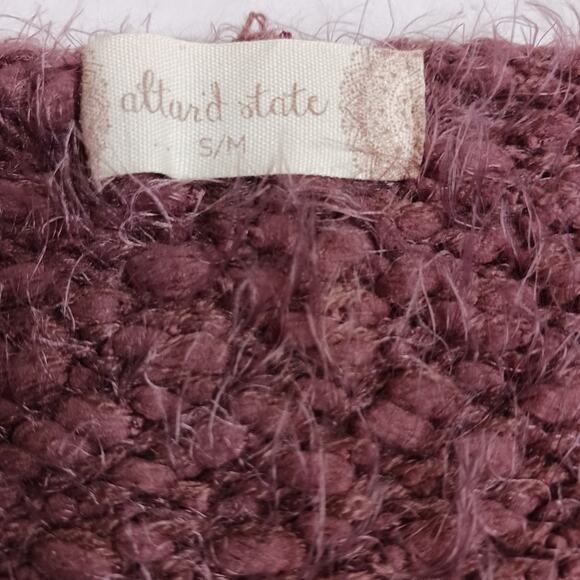 Altar'd State Fuzzy Striped Popcorn Sweater NWOT - Picture 6 of 6